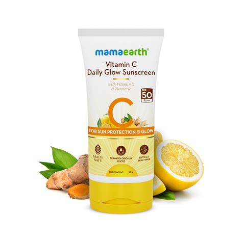 Buy Mamaearth Vitamin C Daily Glow Sunscreen Online