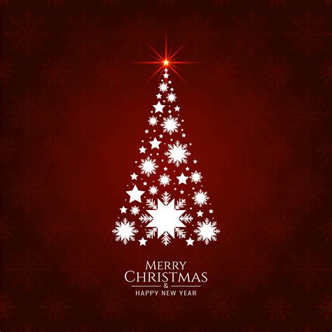 Abstract Merry Christmas decorative tree background 270388 Vector Art ...