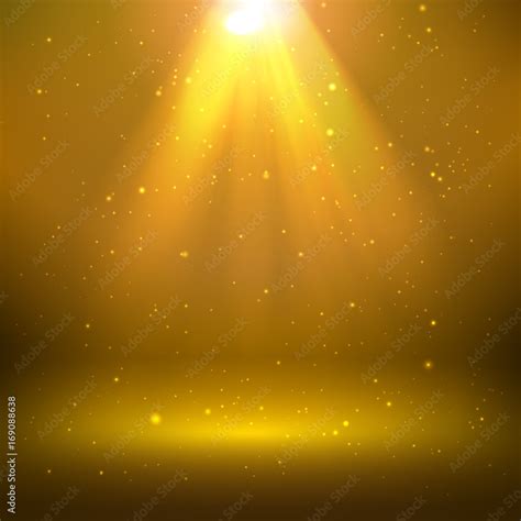 shining light effect golden background Stock Vector | Adobe Stock