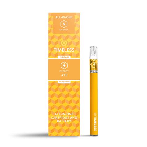 Timeless ATF 500mg Vape Cartridge All-In-One (Energy) - Timeless Vapes