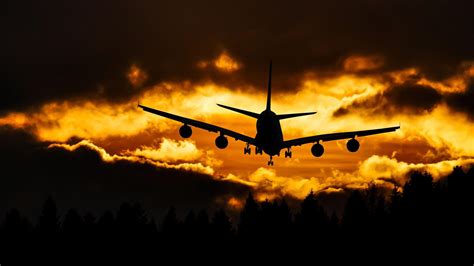 Airplane Sunset Wallpapers - Top Free Airplane Sunset Backgrounds ...