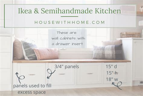 How to Build a Bench Seat from Ikea Cabinets - House with Home