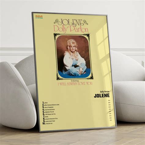 Dolly Parton Jolene Album Cover Poster Wall Art, Dolly Parton, Jolene ...