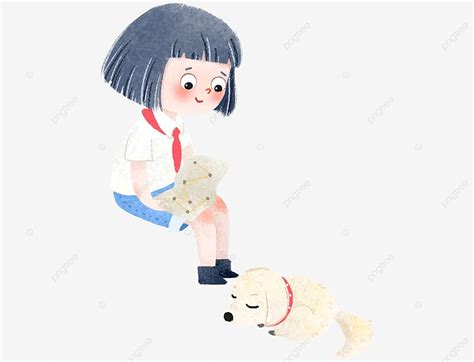 Girl Puppy, Girl, Puppy, Summer PNG Transparent Clipart Image and PSD ...