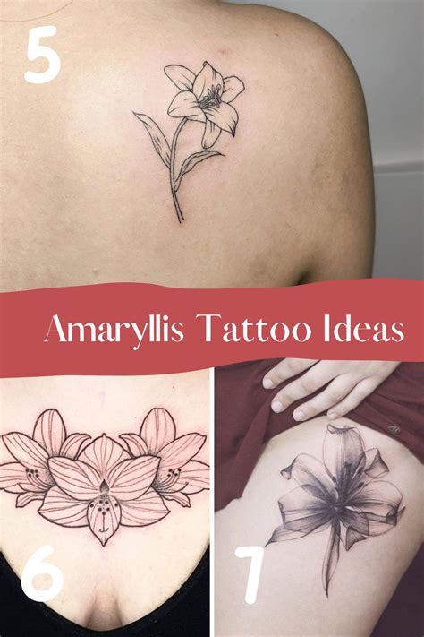 amaryllis tattoo black and white - carvectorartillustrations