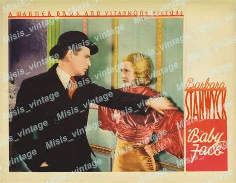 Baby Face 1933 Vintage Movie Poster Reprint 6