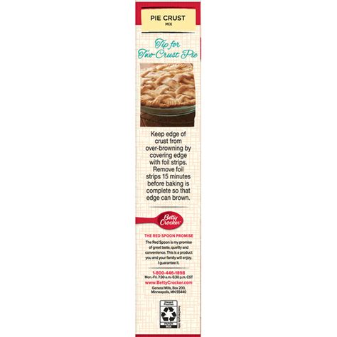 Betty Crocker Pie Crust Mix (11 oz) from Publix - Instacart