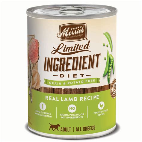 Merrick Limited Ingredient Diet Grain Free Real Lamb Canned Dog Food ...