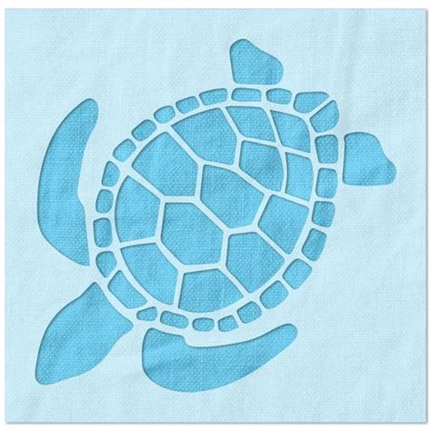 Sea Turtle Stencil | Stencils, Plastic stencil, Crafts to make