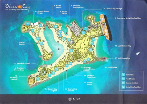 MSC Ocean Cay Marine Reserve Map