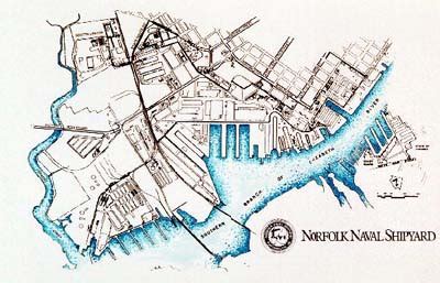 Norfolk Naval Shipyard Base Map Buildings