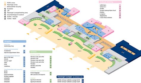 Heathrow Airport Terminal 5 map layout