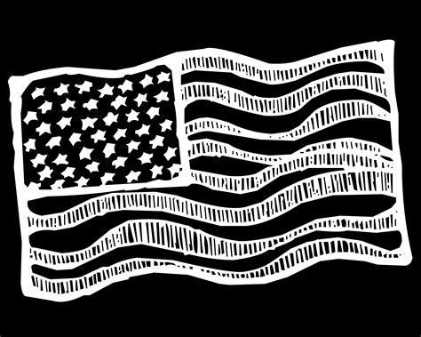 Drawing,white,american,flag,black - free image from needpix.com