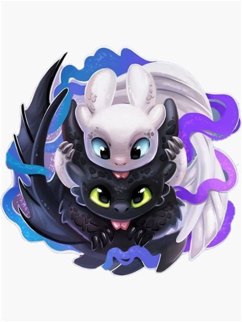 "Baby Toothless - HTTYD - Cute Chibi" Sticker for Sale by FantasyKings ...