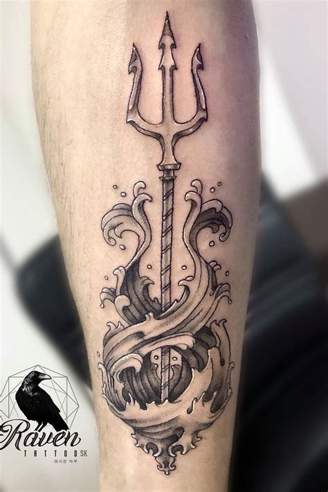 beautiful Poseidon trident tattoo | Apr 22nd 2020 | 1355075 | Trident ...