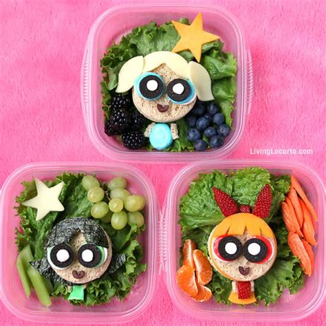 The Powerpuff Girls School Lunch | Kids Sandwich Art