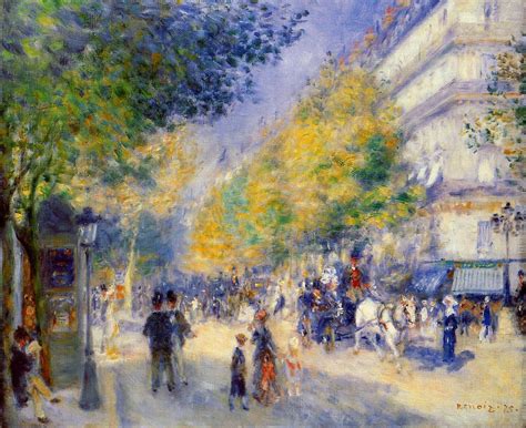 The Great Boulevards - Pierre-Auguste Renoir - WikiArt.org ...