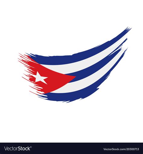 Cuba flag Royalty Free Vector Image - VectorStock