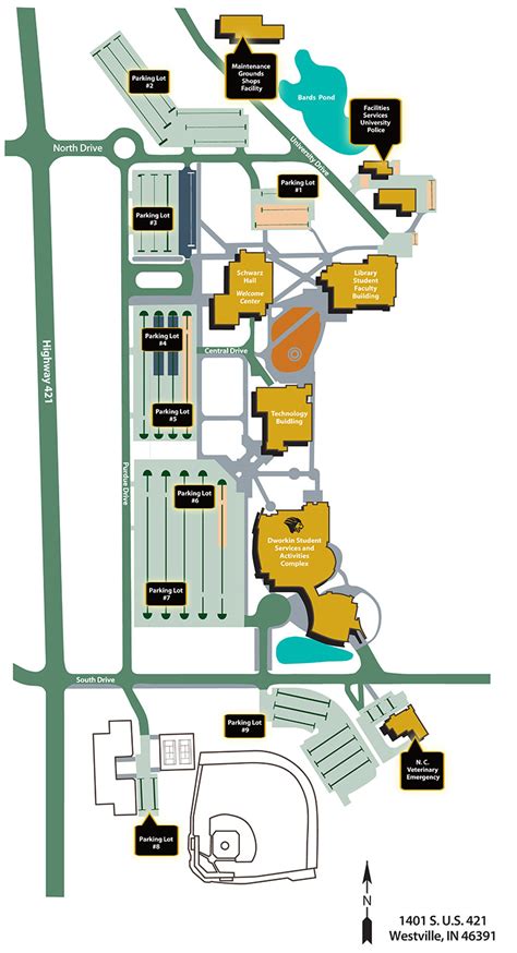 Westville Campus Map - Getting to PNW