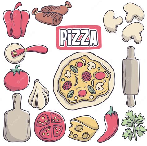 Premium Vector | Pizza Hand Drawn Doodle