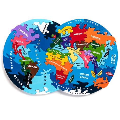 Map of the World, Map Jigsaw Puzzles | Alphabet Jigsaws