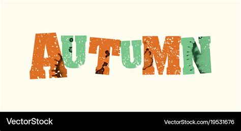 Autumn concept stamped word art Royalty Free Vector Image