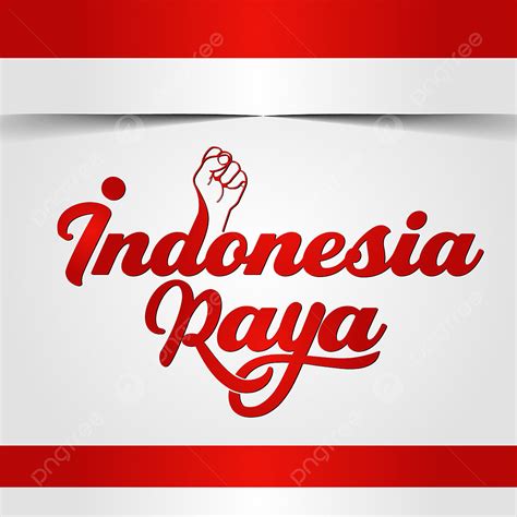 Bayangan Bendera Dengan Seni Teks Indonesia Raya, Kebebasan, Indonesia ...