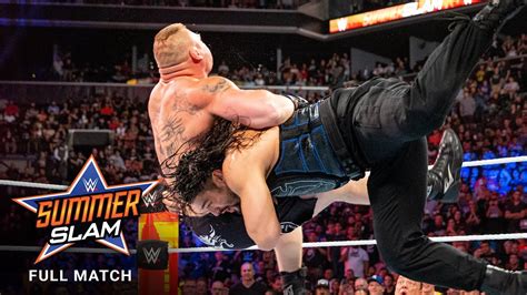 FULL MATCH - Brock Lesnar vs. Roman Reigns - Universal Title Match ...