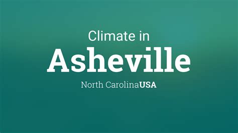 Climate & Weather Averages in Asheville, North Carolina, USA