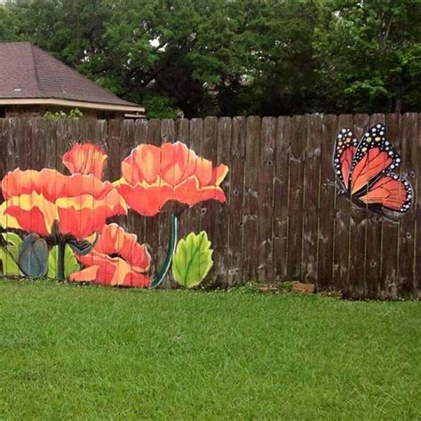 15 Stunning Fence Painting Designs to Inspire Your Own Backyard