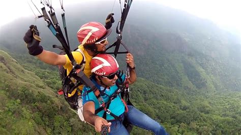 Paragliding take off at Vagamon India. - YouTube