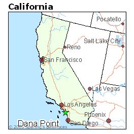 Map Of Dana Point California - Topographic Map World