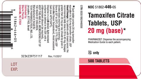 Tamoxifen - FDA prescribing information, side effects and uses