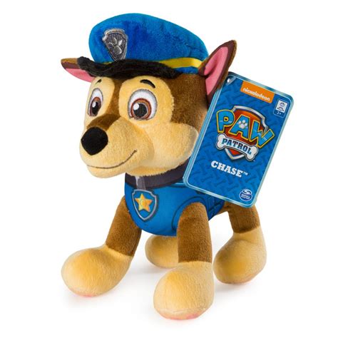 PAW Patrol - 8" Chase Plush Toy, Standing Plush with Stitched Detailing ...