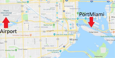 Miami Florida Cruise Port Map - Printable Maps