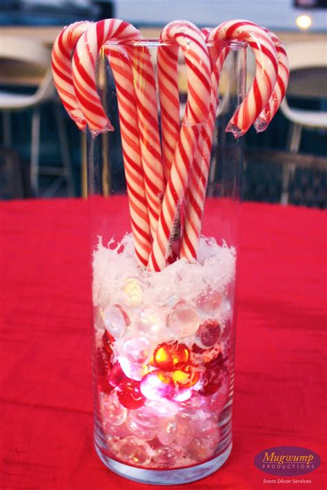 Candy Cane Christmas Centerpiece