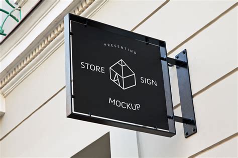 Store Sign Mockup - Mockup World