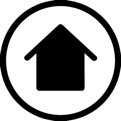 Simple Circled Home Icon transparent PNG - StickPNG