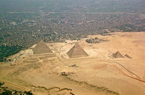 The Pyramids of Giza, Aerial View (Illustration) - World History ...