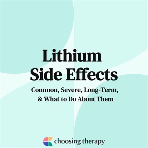 What Are the Side Effects of Lithium?