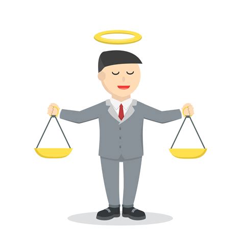 honest male lawyer nformation design character on white background ...