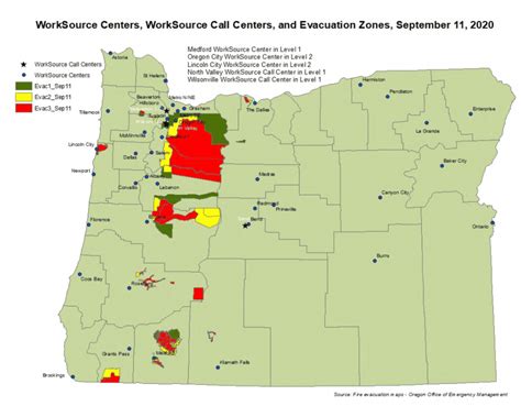 Wildfires in Oregon: Businesses and Jobs in Evacuation Zones - Southern ...