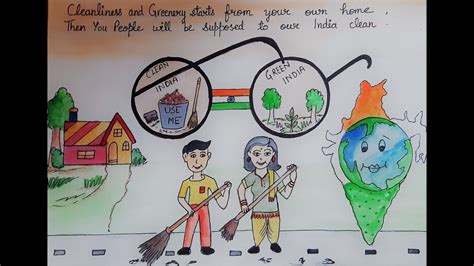 Swachh Bharat Abhiyan Drawing