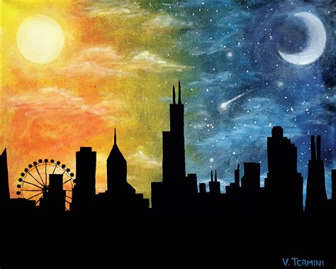 Day Night Chicago by VinceTermini on DeviantArt