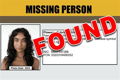 Gabriella Silivia Flowers was Found After Being Reported Missing in ...