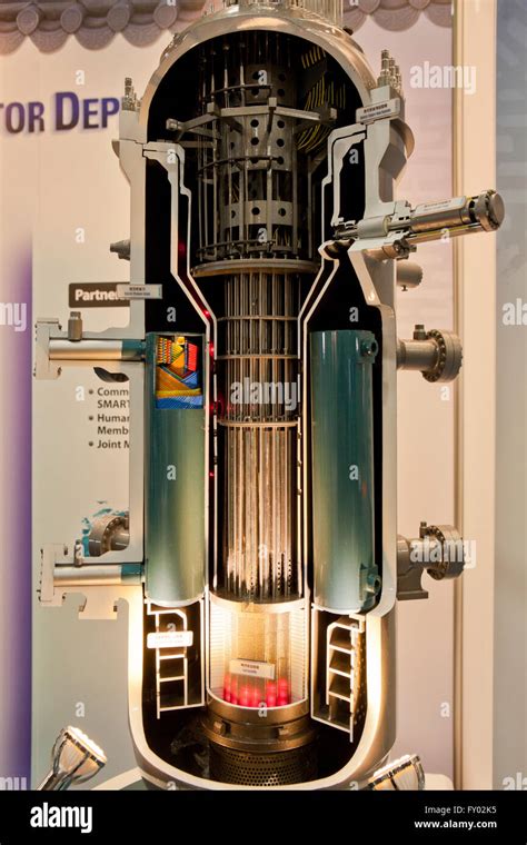 Scale model of nuclear reactor core vessel Stock Photo - Alamy