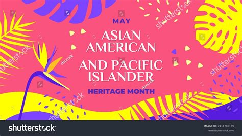 Asian American Pacific Islander Heritage Month Stock Vector (Royalty ...