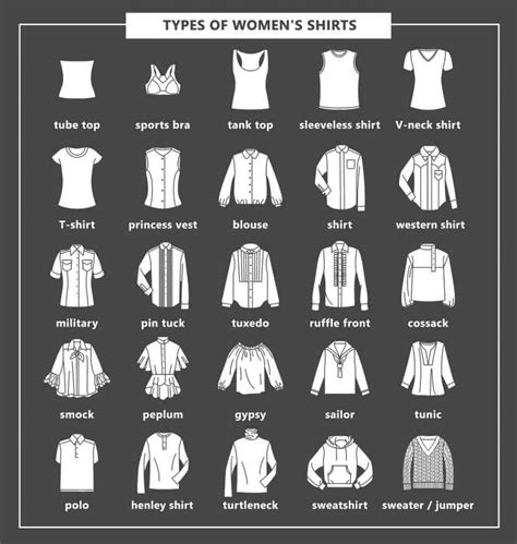 24 Types of Women's Shirts