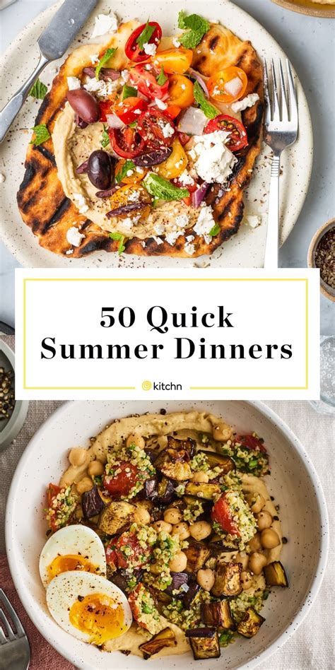 53 Summer Dinner Recipes for Hot Days | Summer recipes dinner, Healthy ...