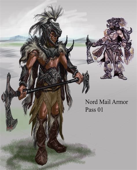 Skyrim · Nord Armor by adam adamowicz | Skyrim concept art, Elder ...